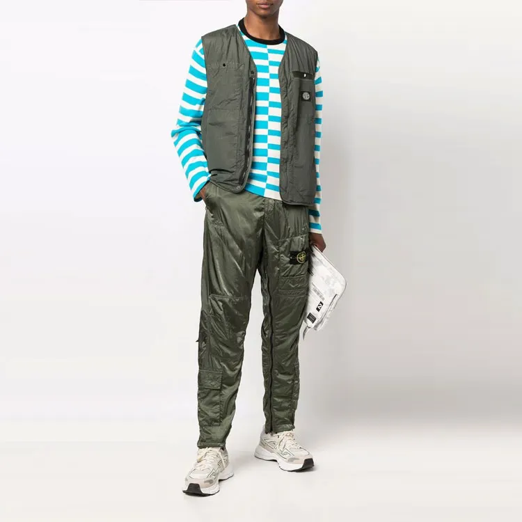 STONE ISLAND FW21 Casual Pants Men's Army Green-1