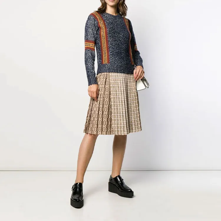 Burberry Casual Long Skirts Women's Khaki-1