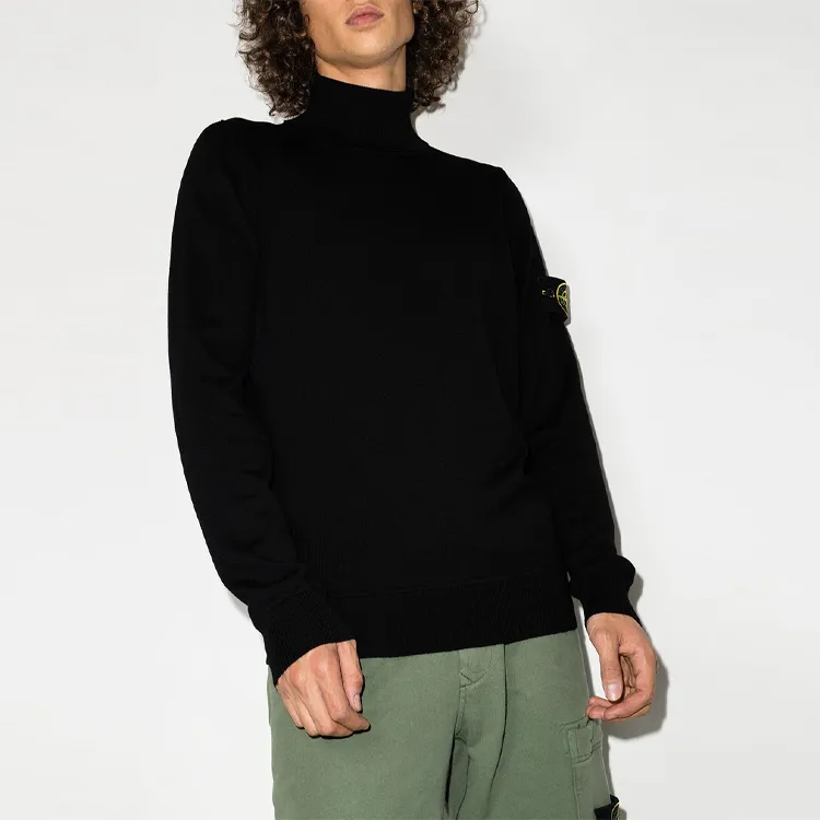 STONE ISLAND FW21 Slim Fit Sweater Men's Black-1