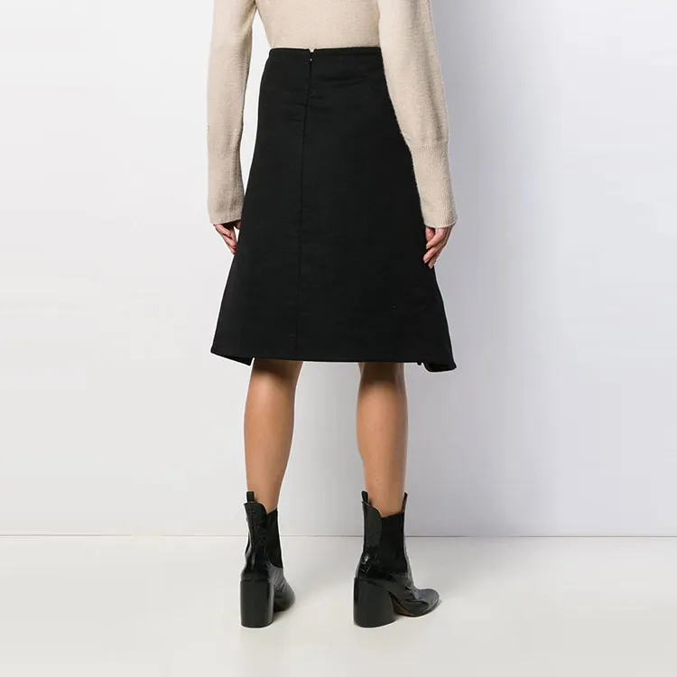 Bottega Veneta Casual Long Skirts Women's Black-3