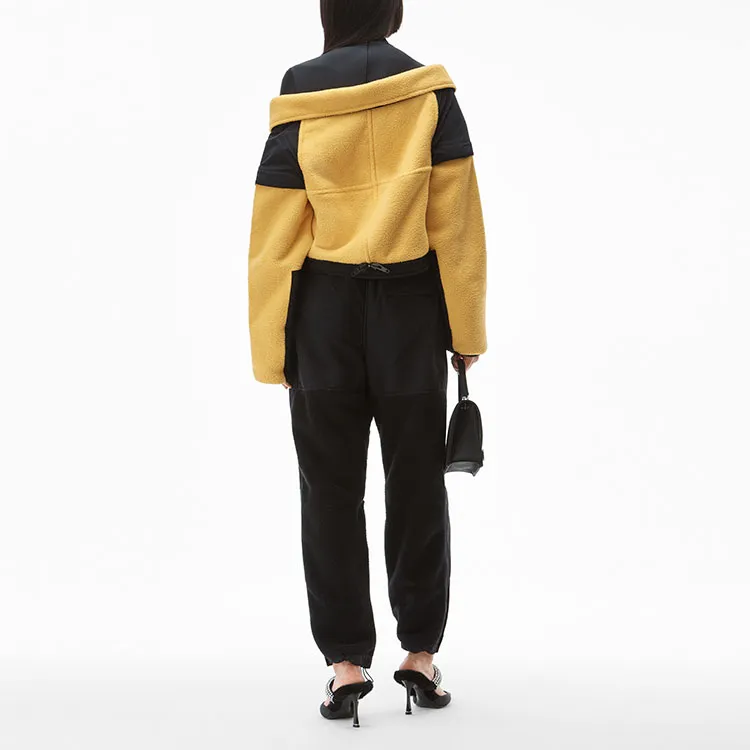 Alexander Wang Cropped Coats Women's Yellow-1