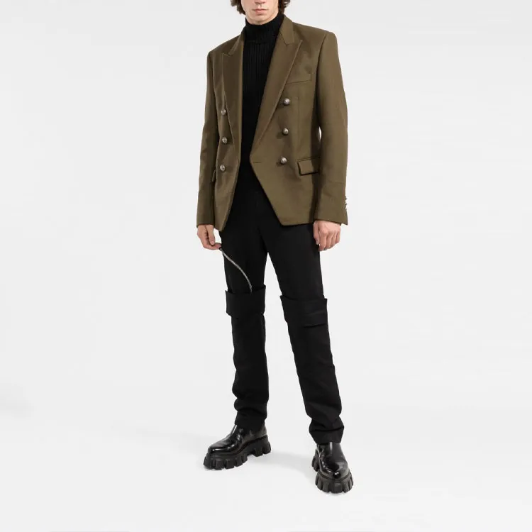 BALMAIN FW21 Business Suit Coat Men's Green-1