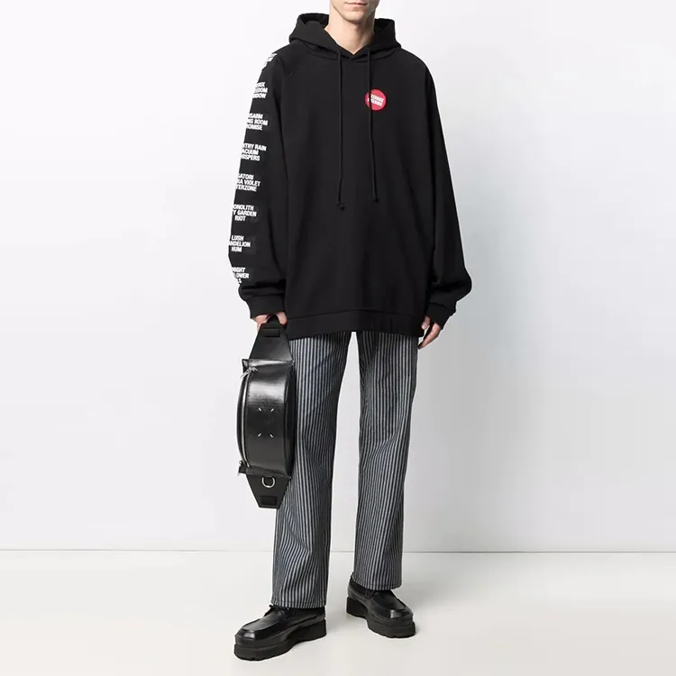RAF SIMONS Oversized Patch embellished Hoodie-1