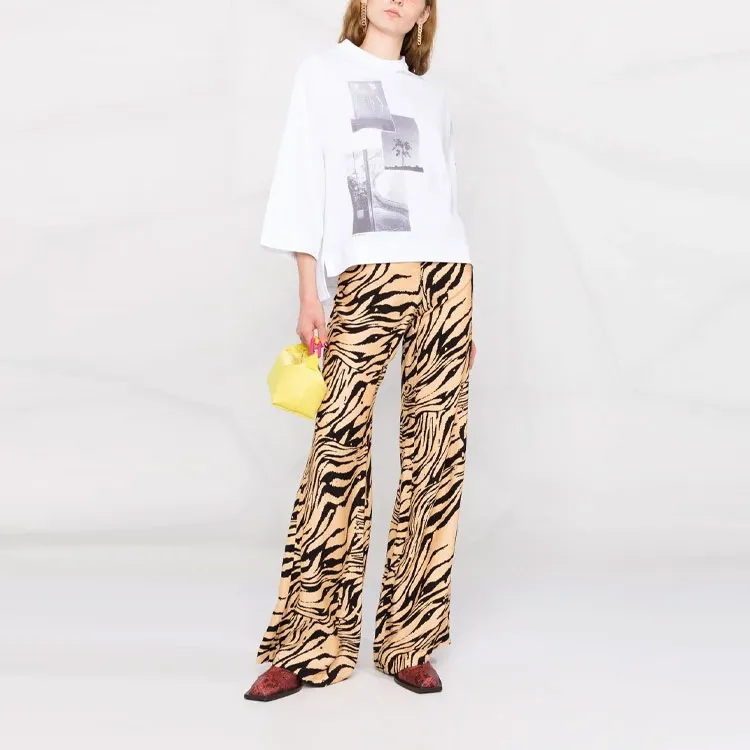 GANNI Basic Cotton Jersey Oversized T Shirt 'Bright White'-1
