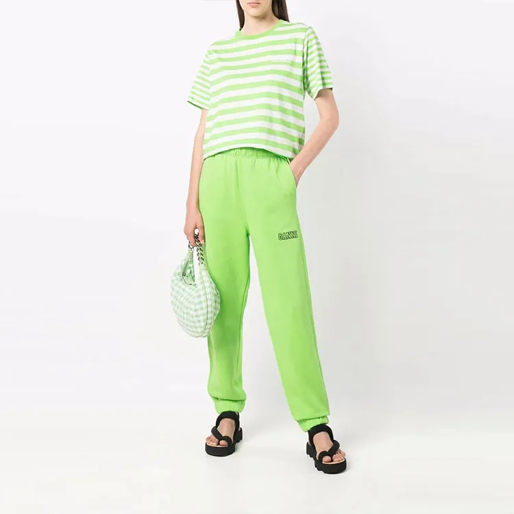 GANNI T-Shirts Women's Green-1