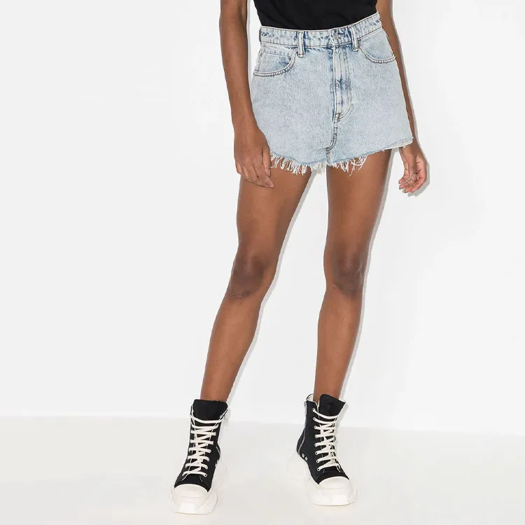 Alexander Wang Bite Logo-embosed Denim Shorts-2