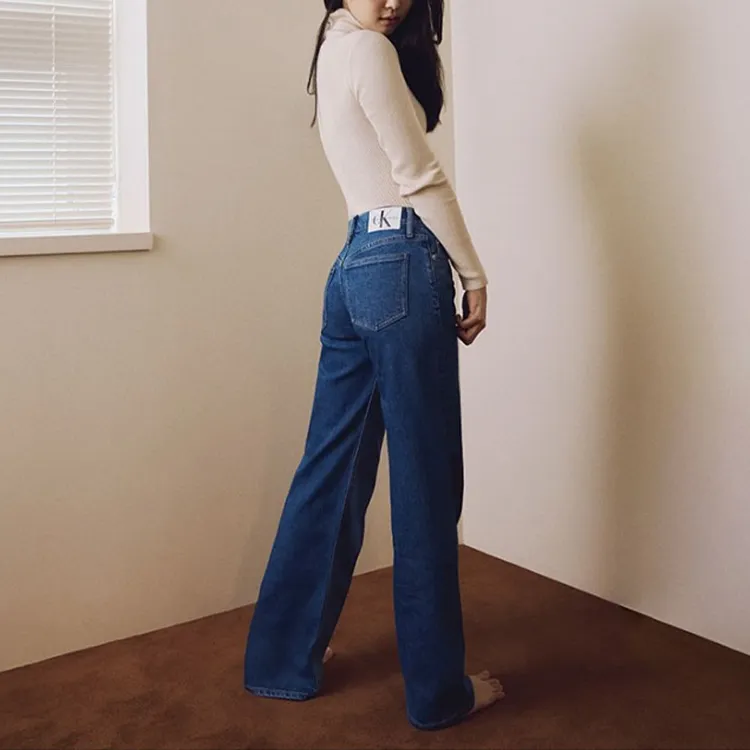 CALVIN KLEIN Casual Pants Women's Blue-3