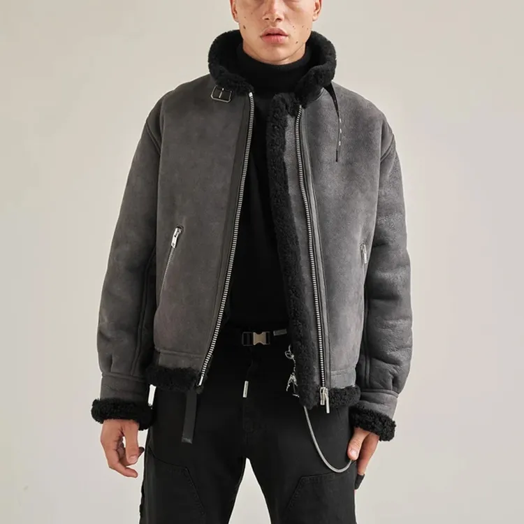 REPRESENT Leather Jackets Men Gray-5