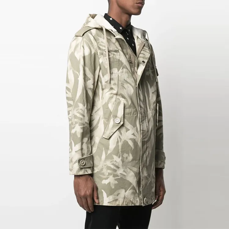 SAINT LAURENT Parka Coats Men's Green-3