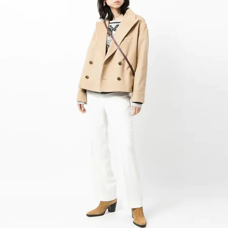 Polo Ralph Lauren Velvet Jackets Women's Khaki-2