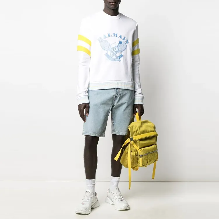 BALMAIN Sweatshirts Men White-1