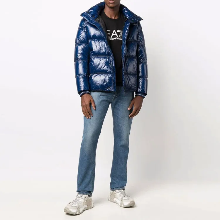 EMPORIO ARMANI Down Jackets Winter Men's Blue-1