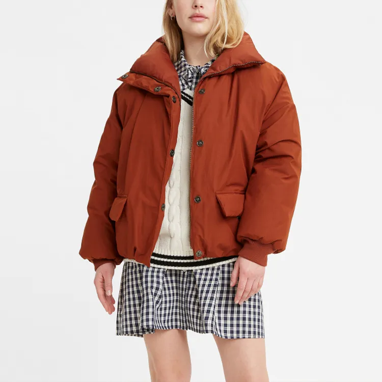 Levi's Down Jacket Winter Women's Red-2