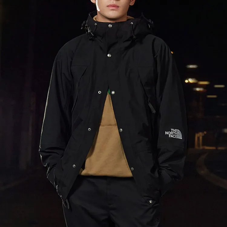 THE NORTH FACE 1994 Collection Waterproof, Windproof, Breathable, And Abrasion Resistant Windbreaker Jacket Men's Black-3