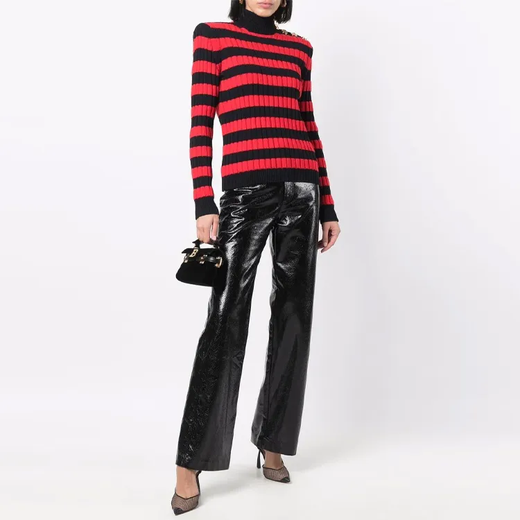 BALMAIN FW21 Sweater Women's Red-1