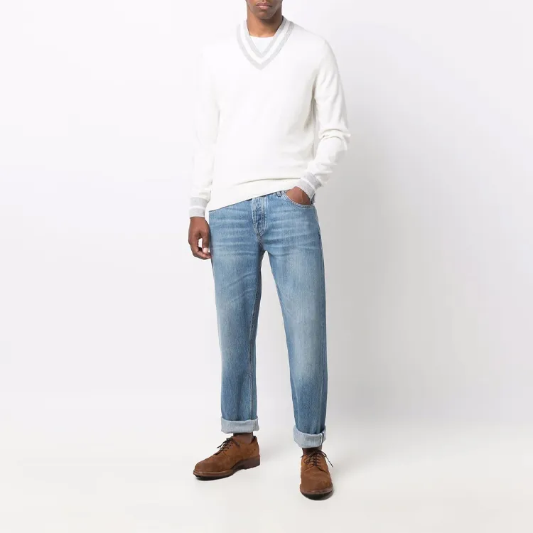 Brunello Cucinelli FW21 Cashmere Sweater Men's White-1