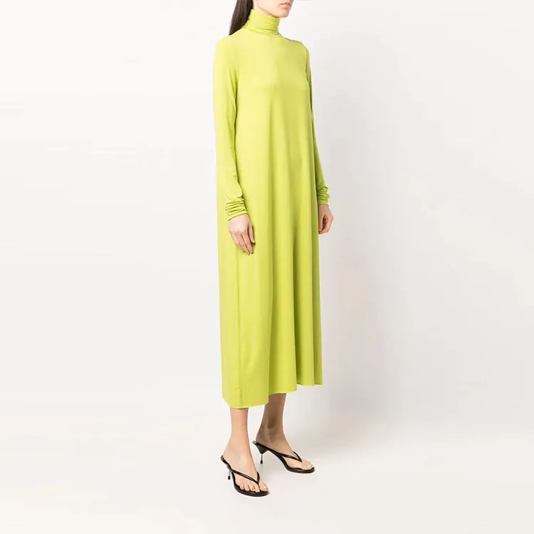 RAF SIMONS Long Sleeved Dresses Women's Green-1