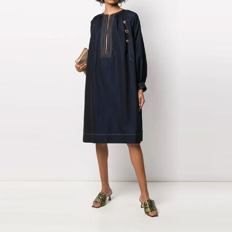 Givenchy Button Detailed Midi Dress-1