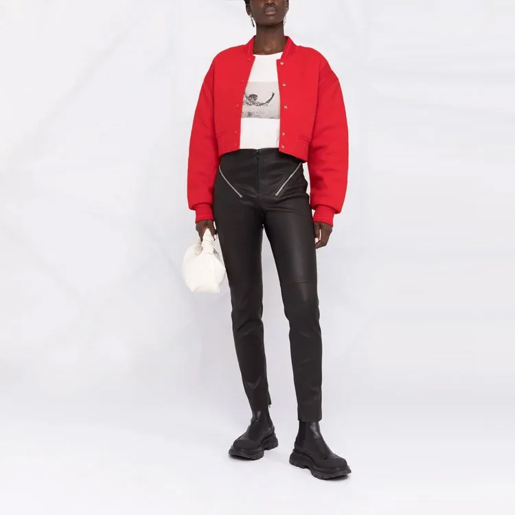 Givenchy Pants In Leather With Zip Details 'Black'-1