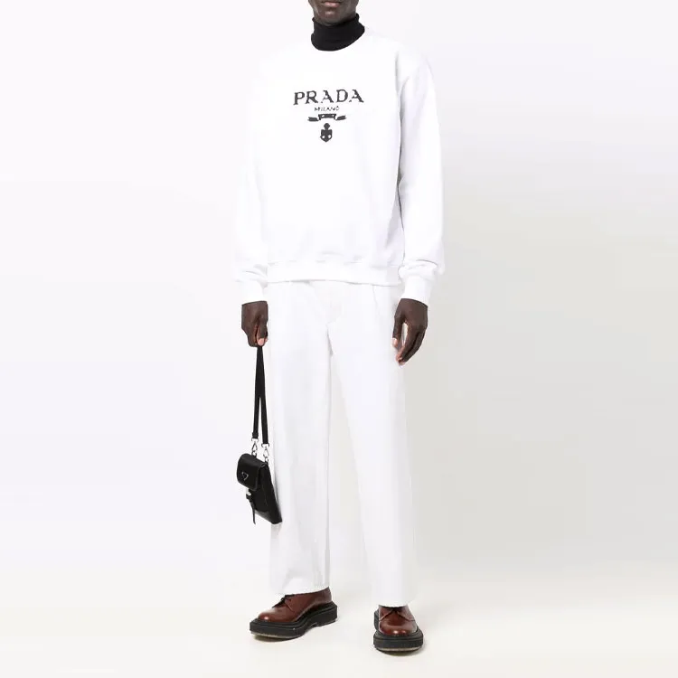 PRADA Sweatshirts Unisex White-1