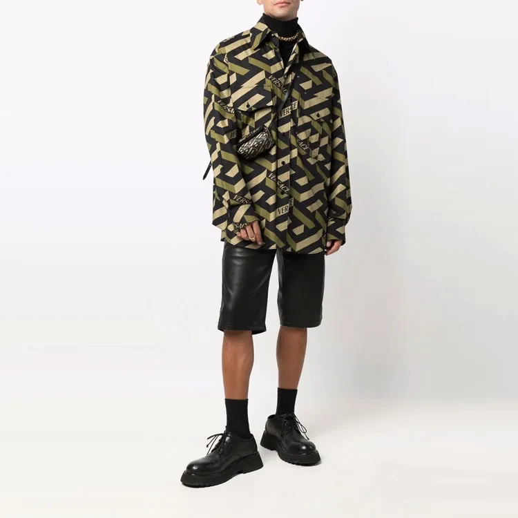 VERSACE Shirts Men Khaki-2