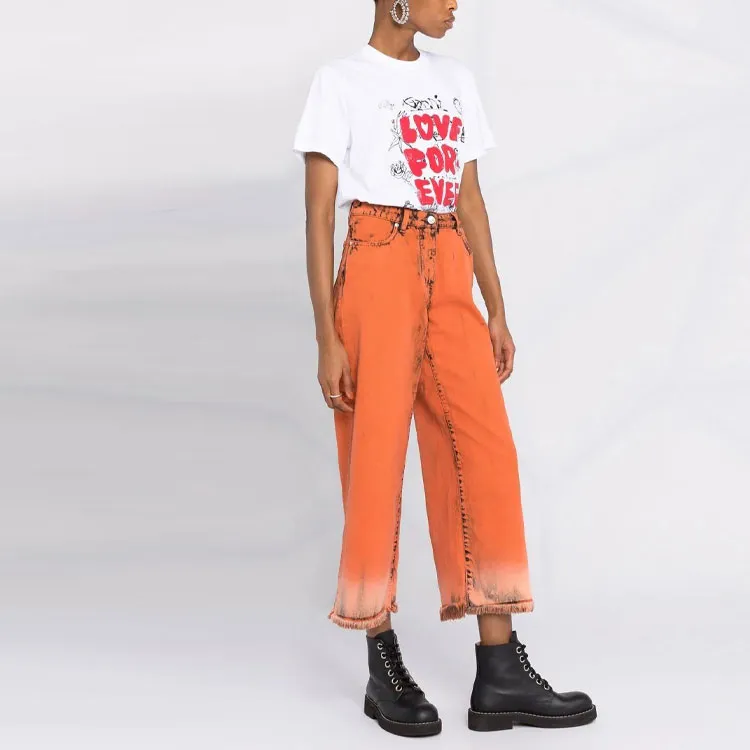 GANNI Love T Shirt 'Bright White'-3