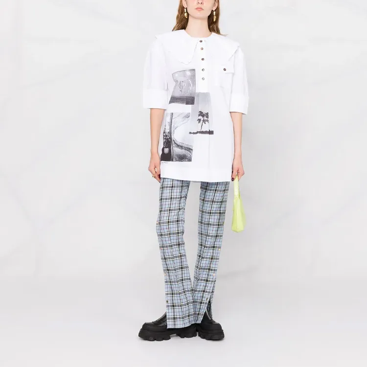 GANNI Shirts Women's White-1