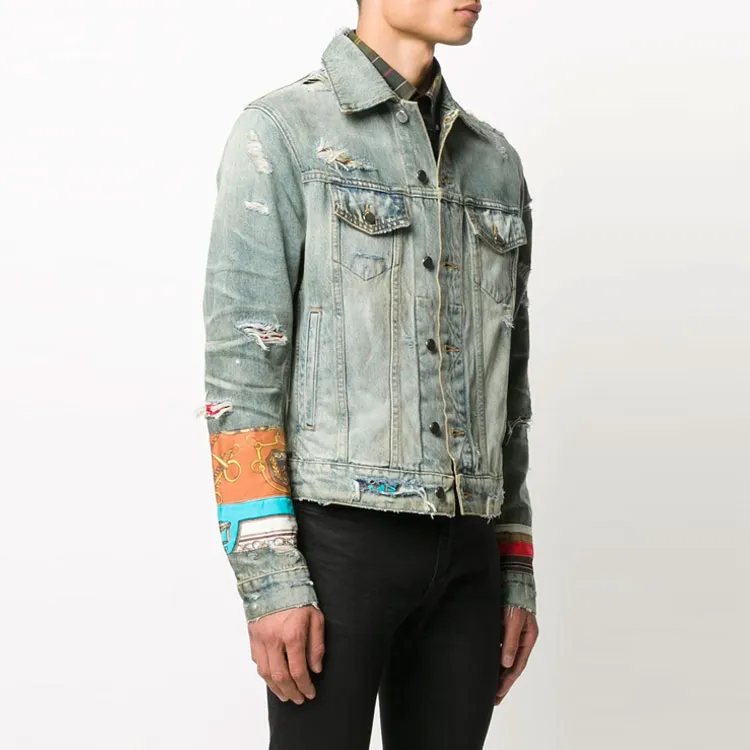 AMIRI Patch Scarves Trucker Jacket-2