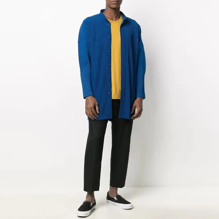 Homme Plissé Issey Miyake Shirts Unisex Blue-1