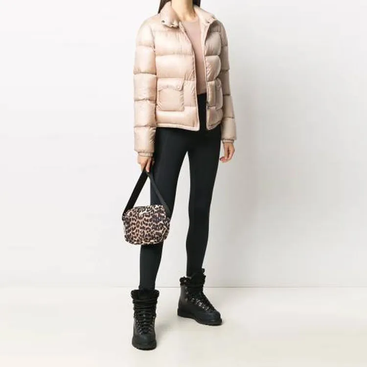 Moncler Lannic Full Zip Puffer Jacket With Two Pockets 'Pink'-1