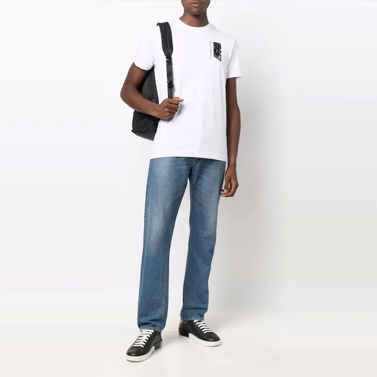 EMPORIO ARMANI EA7 T Shirts Men White-3
