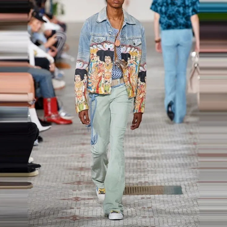 AMIRI Jimi Hendrix Denim Trucker Jacket-1