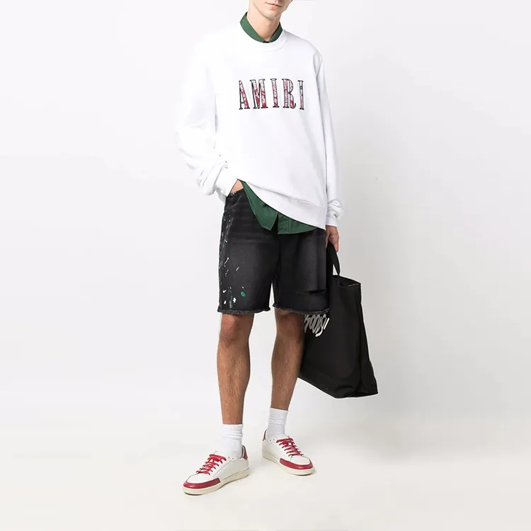 AMIRI Paint Splatter Denim Shorts-1