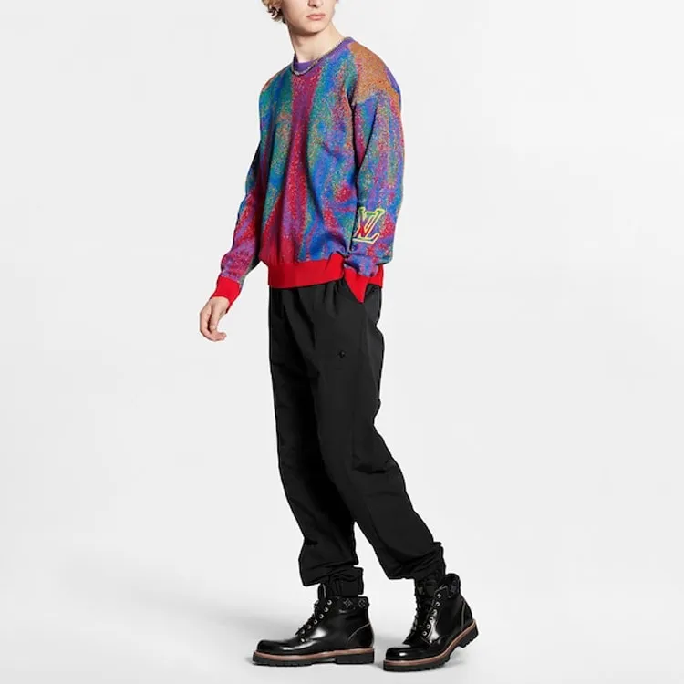 LOUIS VUITTON New Quarterly Products Of LV Sweatshirt Men's Orange Red-2
