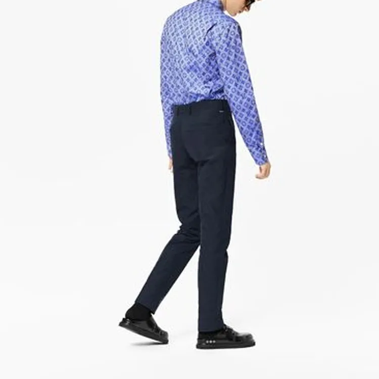 LOUIS VUITTON New Quarterly Products Of LV Shirt Men's Blue-4