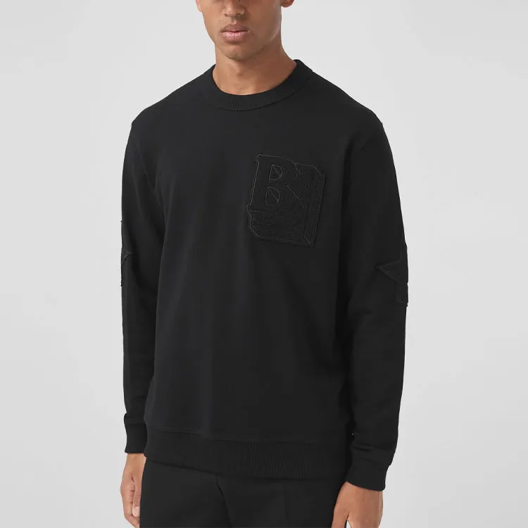 Burberry Letter And Star Graphic Cotton Sweatshirt-2