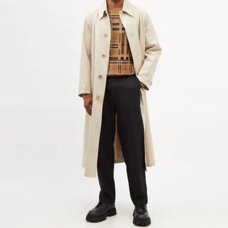 Burberry Cashmere Sweaters Men Khaki-2