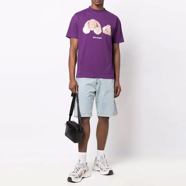 PALM ANGELS Bear Print T shirt-1