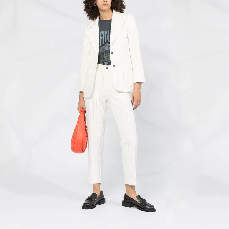GANNI Business Suits Women's White-1