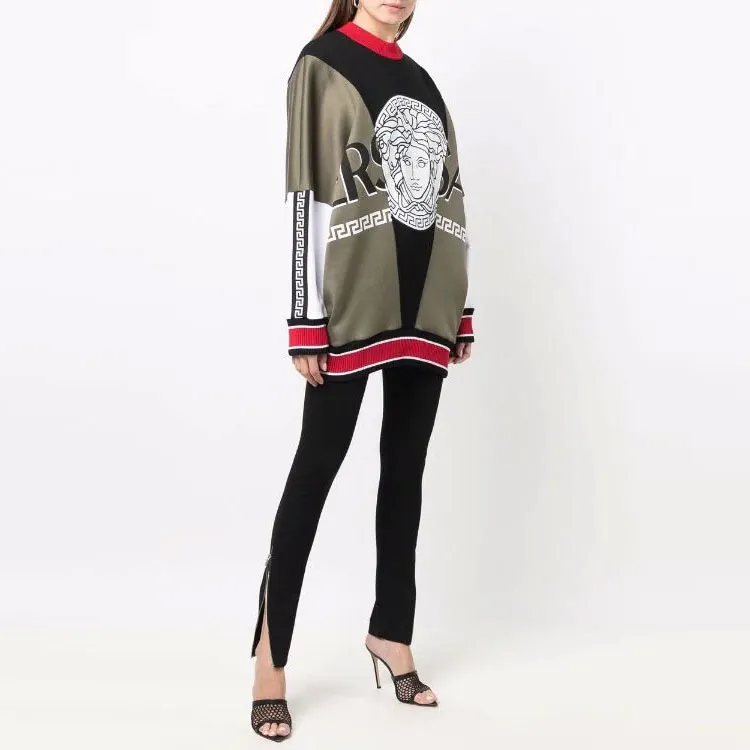 VERSACE Sweatshirts Women's Green-3