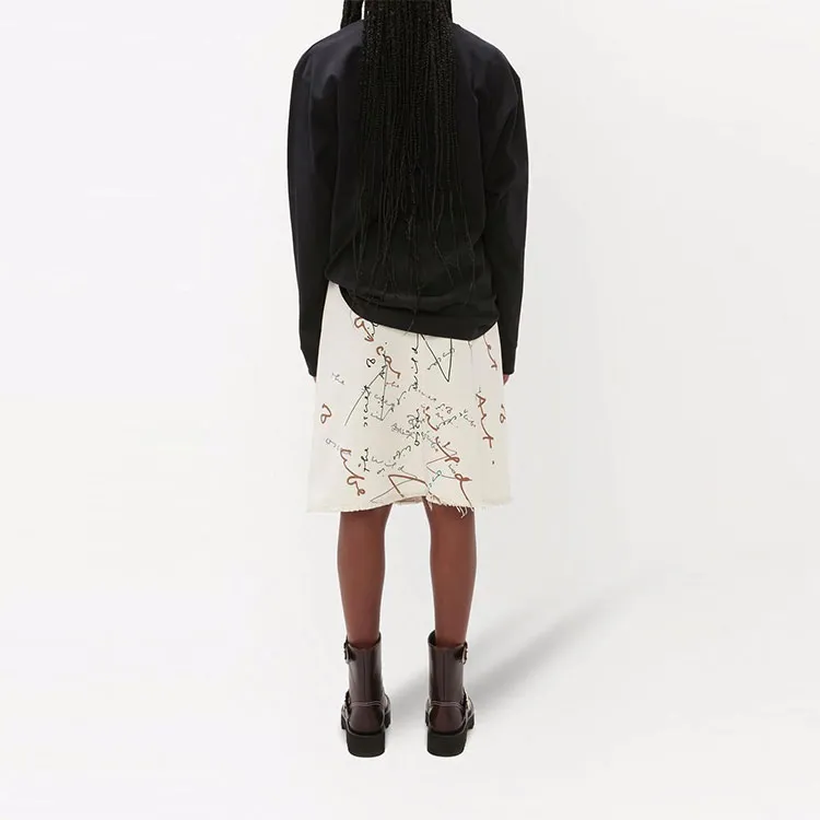 JW Anderson Oscar Wilde Capsule Frayed Hem Skirt-2