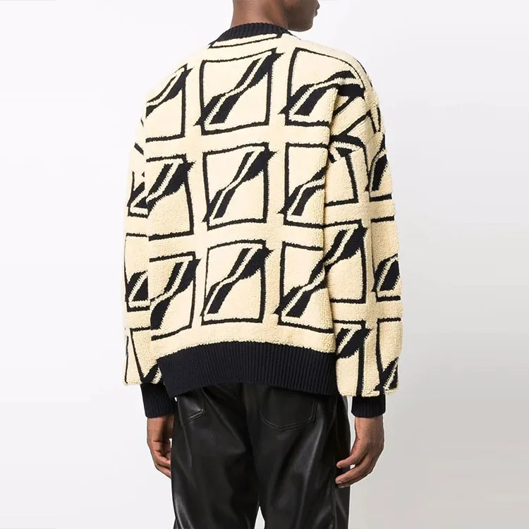 WE11DONE Sweaters Men Beige-2