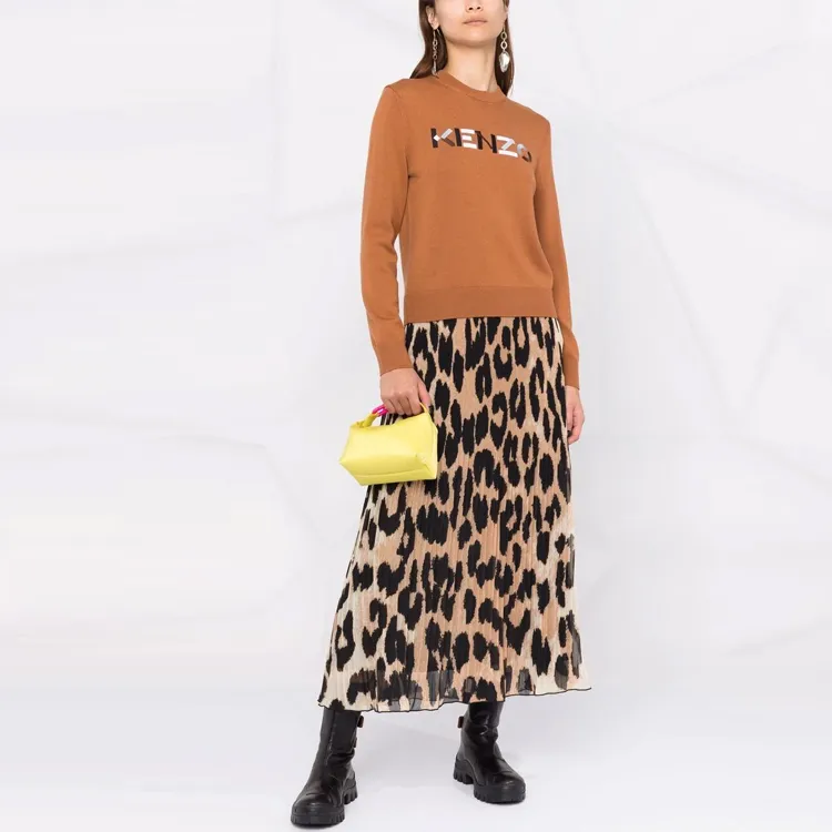 KENZO FW21 Fitted Sweater Women's Brown-1
