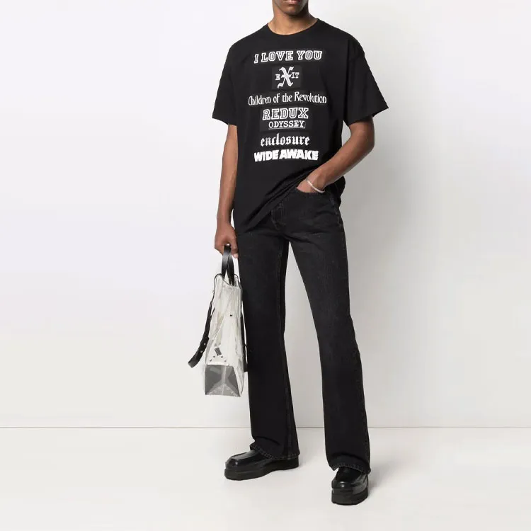 RAF SIMONS T Shirts Men Black-1