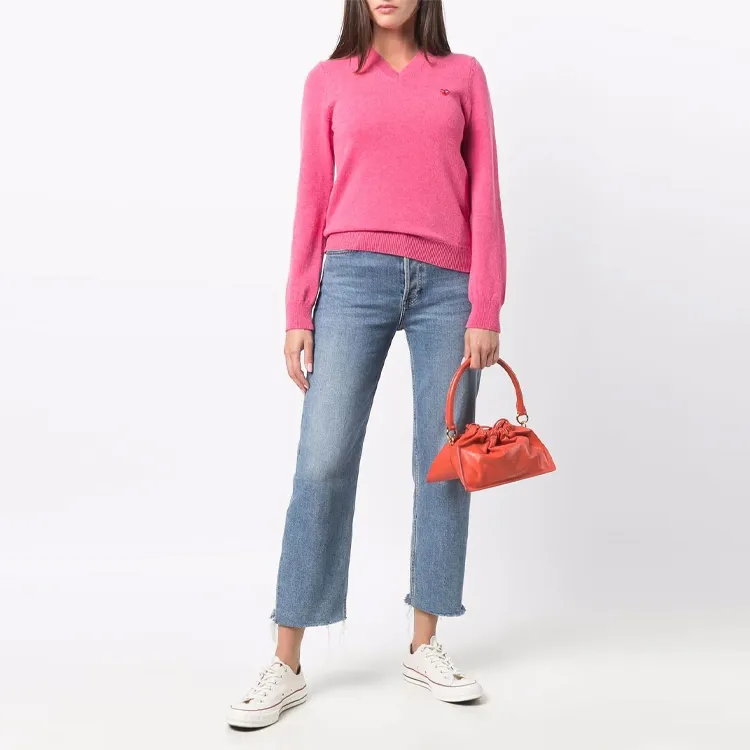 COMME DES GARCONS SHIRT FW21 Fitted Sweater Women's Pink-1