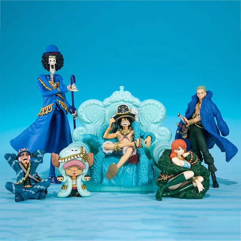 BANDAI One Piece Characters TAMASHII BOX One Piece, 9 Person Set Of Straw Hat Crew Vol2 Scale Figures-1