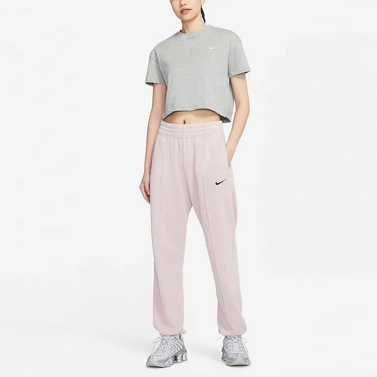 Nike Knitted Sweatpants Women's Pink-3