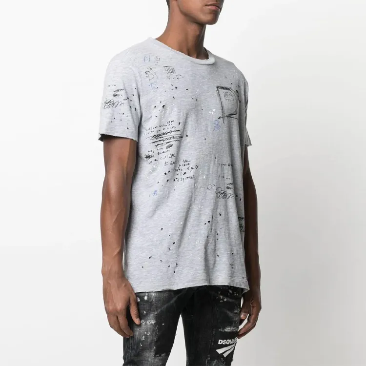 Dsquared2 Cigarette Fit Scribble Logo T Shirt-3