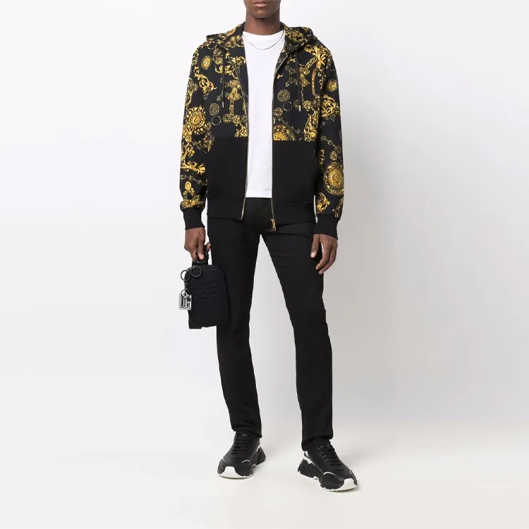 VERSACE JEANS COUTURE Watercolour Couture Hooded Jacket-1