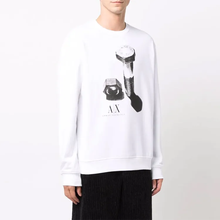 ARMANI EXCHANGE Sweatshirts Men White-2